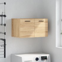 Wall Cabinet Smoked Oak 100x36.5x35 cm Engineered Wood