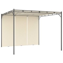 Garden Gazebo with Side Curtain 4x3x2.25 m Anthracite