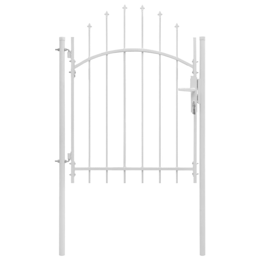 Garden Gate Steel 1x1.75 m Black