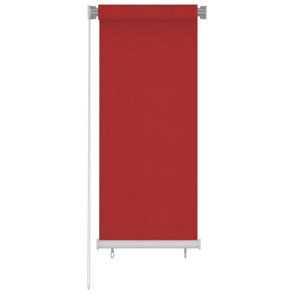 Outdoor Roller Blind 60x140 cm Red HDPE