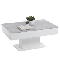 FMD Coffee Table Concrete Grey and White