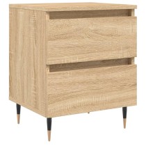 Bedside Cabinets 2 pcs Brown Oak 40x35x50 cm Engineered Wood