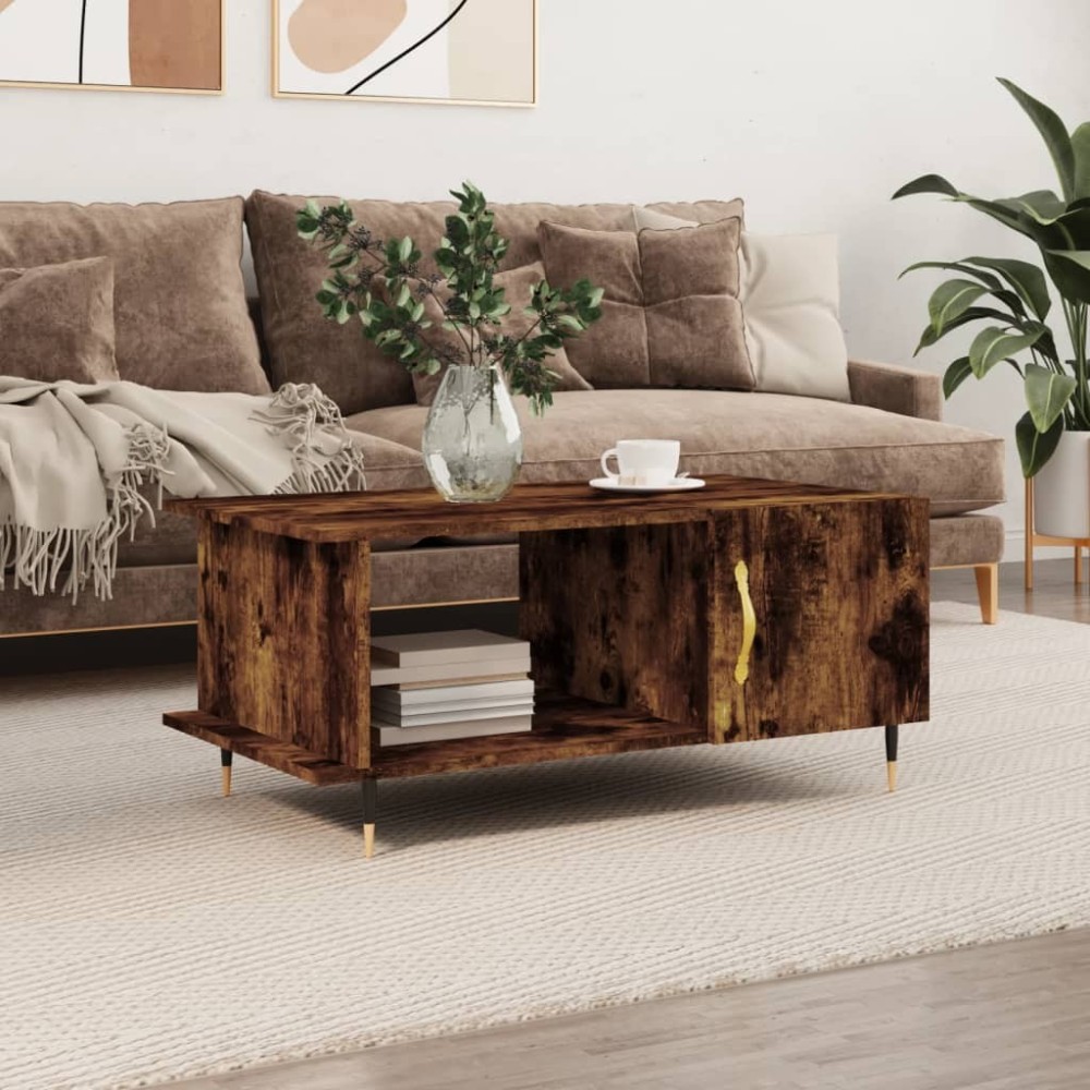 Coffee Table White 90x50x40 cm Engineered Wood