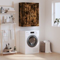 Wall Mounted Cabinet Brown Oak 69.5x34x90 cm Engineered Wood