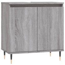 Bathroom Cabinet Grey Sonoma 58x33x60 cm Engineered Wood