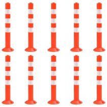 Verkehrspoller 5 Stk. Kunststoff 75 cm