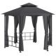 Gazebo with Sidewalls 3.1x2.7 m Taupe