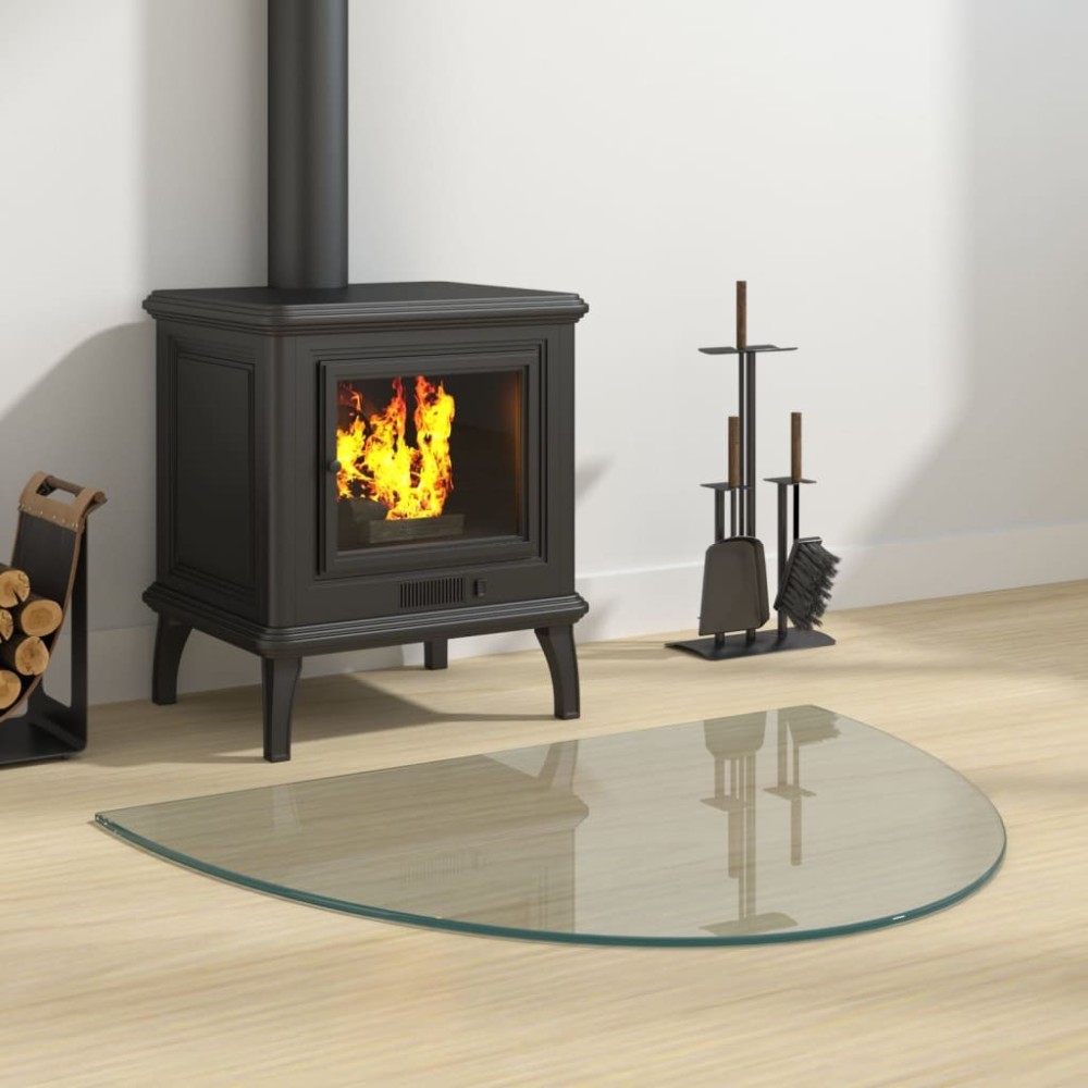 Fireplace Glass Plate Half Round 1000x600 mm