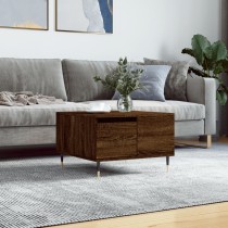 Coffee Table Smoked Oak 55x55x36.5 cm Engineered Wood