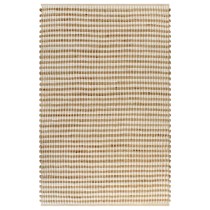 Hand-Woven Jute Area Rug Fabric 120x180 cm Natural and White