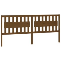 Bed Headboard White 155.5x4x100 cm Solid Wood Pine