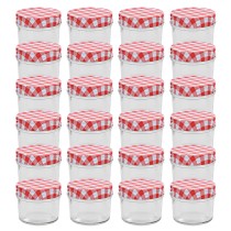 Glass Jam Jars with Gold Lids 24 pcs 110 ml