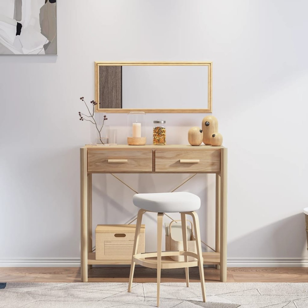 Console Table White 82x38x75 cm Engineered Wood