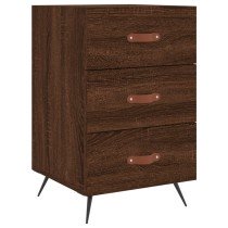 Bedside Cabinet Brown Oak 40x40x66 cm Engineered Wood