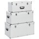 Storage Cases 3 pcs Silver Aluminium