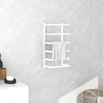 Towel Rack White 24x12x96 cm Steel