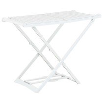 Folding Clothes Dry Rack White Plastic