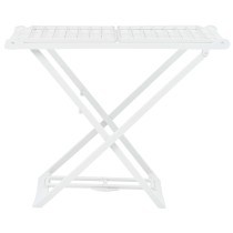 Folding Clothes Dry Rack White Plastic