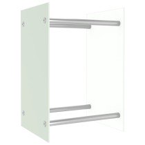 Firewood Rack Black 80x35x120 cm Glass