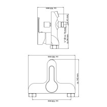 SCH TTE Bath Mixer DENVER Matt Black