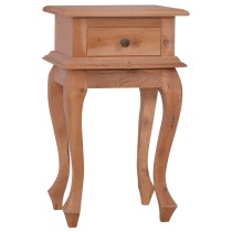 Bedside Table Classical Brown 35x30x60 cm Solid Mahogany Wood