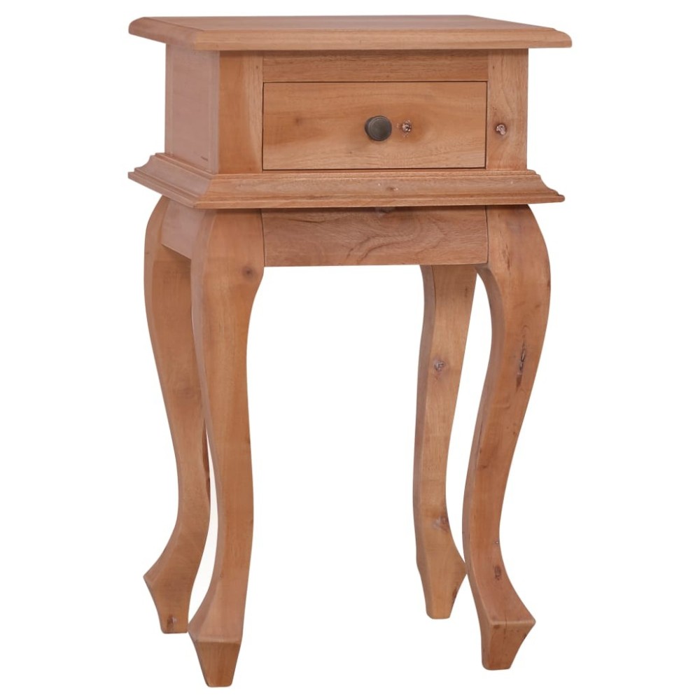 Bedside Table Classical Brown 35x30x60 cm Solid Mahogany Wood