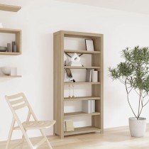3-Tier Bookcase 80x30x80 cm Solid Wood Acacia