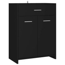 Badezimmerschrank Weiß 60x33x80 cm Holzwerkstoff