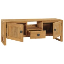 TV Cabinet 120x32x45 cm Solid Teak Wood