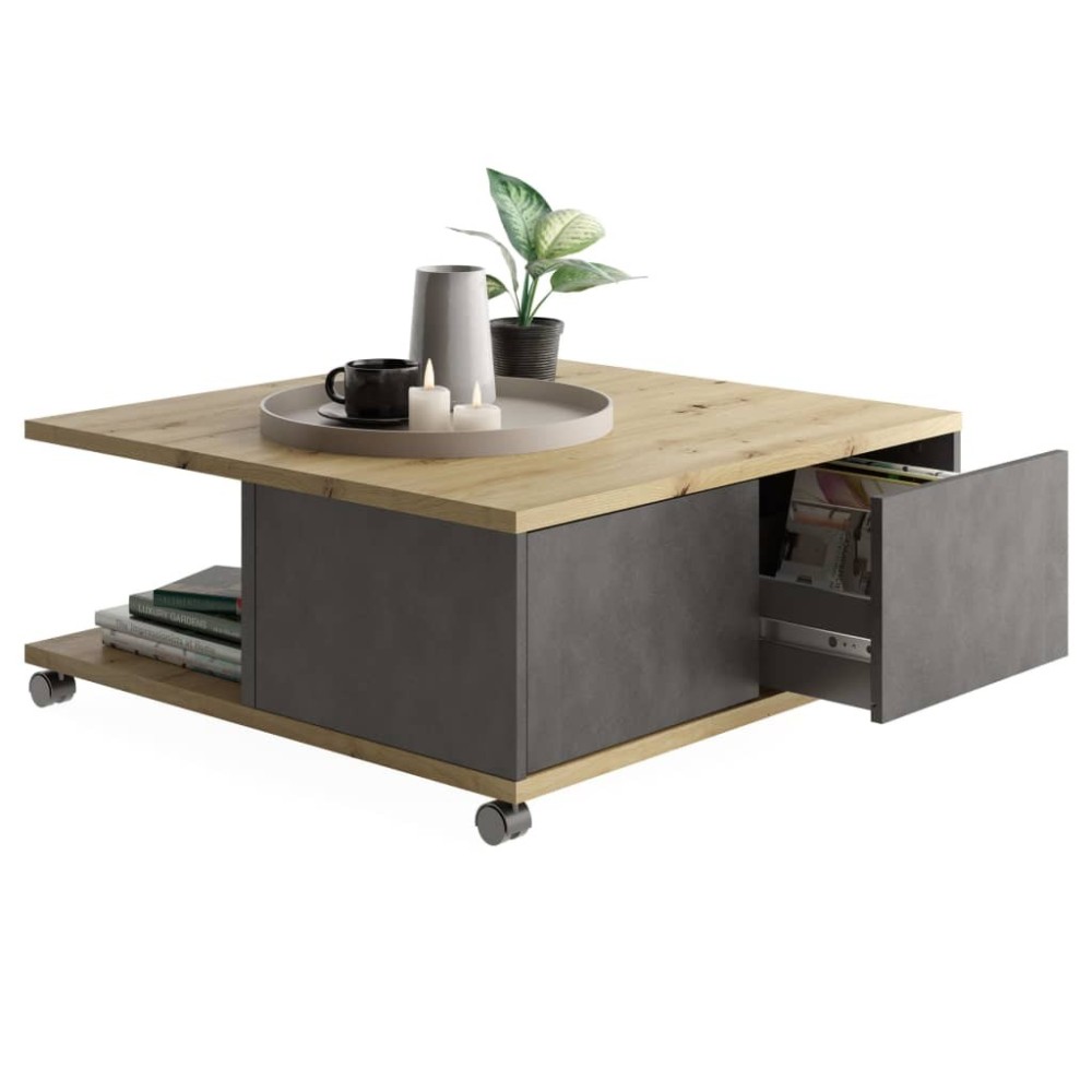 FMD Mobile Coffee Table Old Style