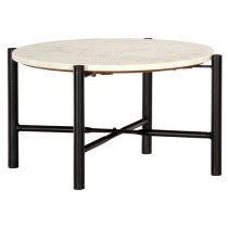 Coffee Table Green 60x60x35 cm Real Stone with Marble Texture
