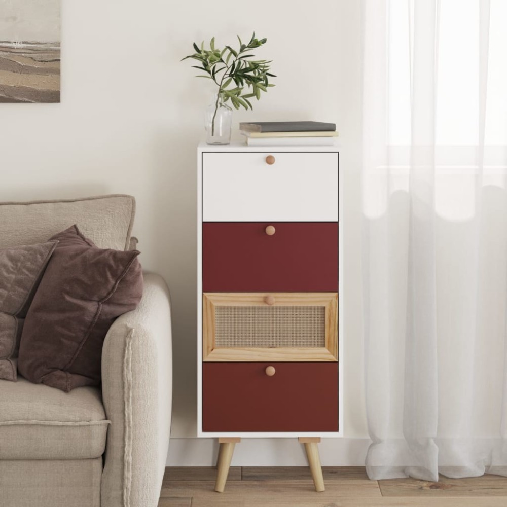 Highboard with Drawers 40x30x95 cm Engineered Wood