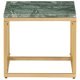 Coffee Table Green 60x60x35 cm Real Stone with Marble Texture