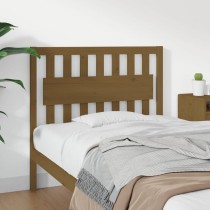 Bed Headboard White 155.5x4x100 cm Solid Wood Pine