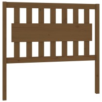 Bed Headboard White 155.5x4x100 cm Solid Wood Pine