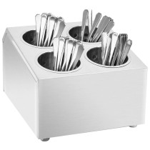 Cutlery Holder 8 Grids Rectangular Stainless Steel