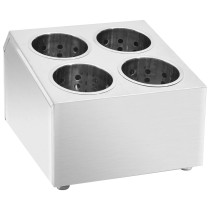 Cutlery Holder 8 Grids Rectangular Stainless Steel