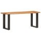 Live Edge Bench 160 cm Solid Acacia Wood and Steel