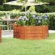 Garden Raised Bed Rusty 129x129x77 cm Corten Steel