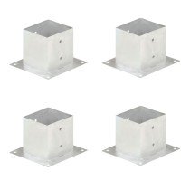 Post Anchors 4 pcs Galvanised Metal 71 mm