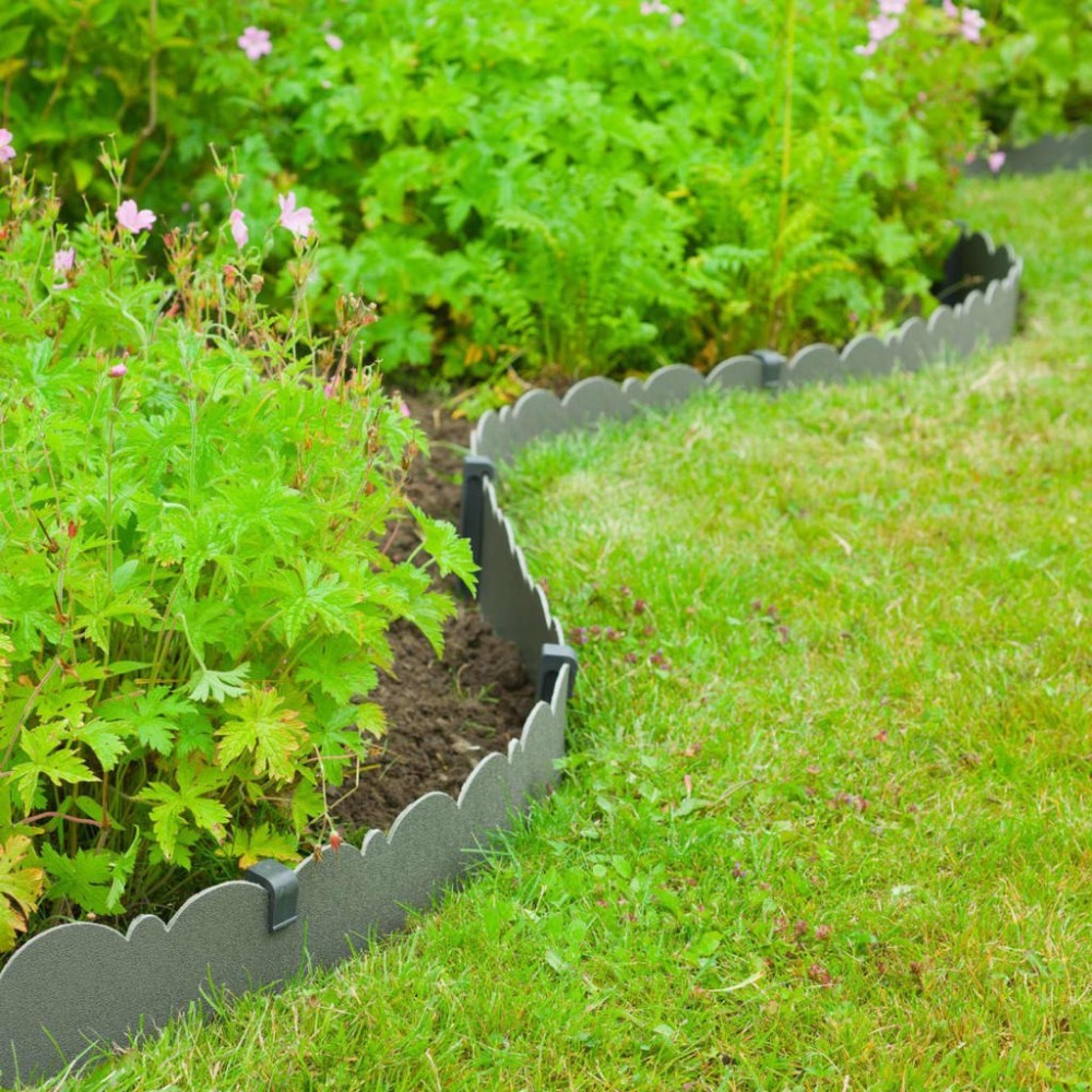 Nature Decorative Garden Border Edging 0.13x12 m 3 mm Black