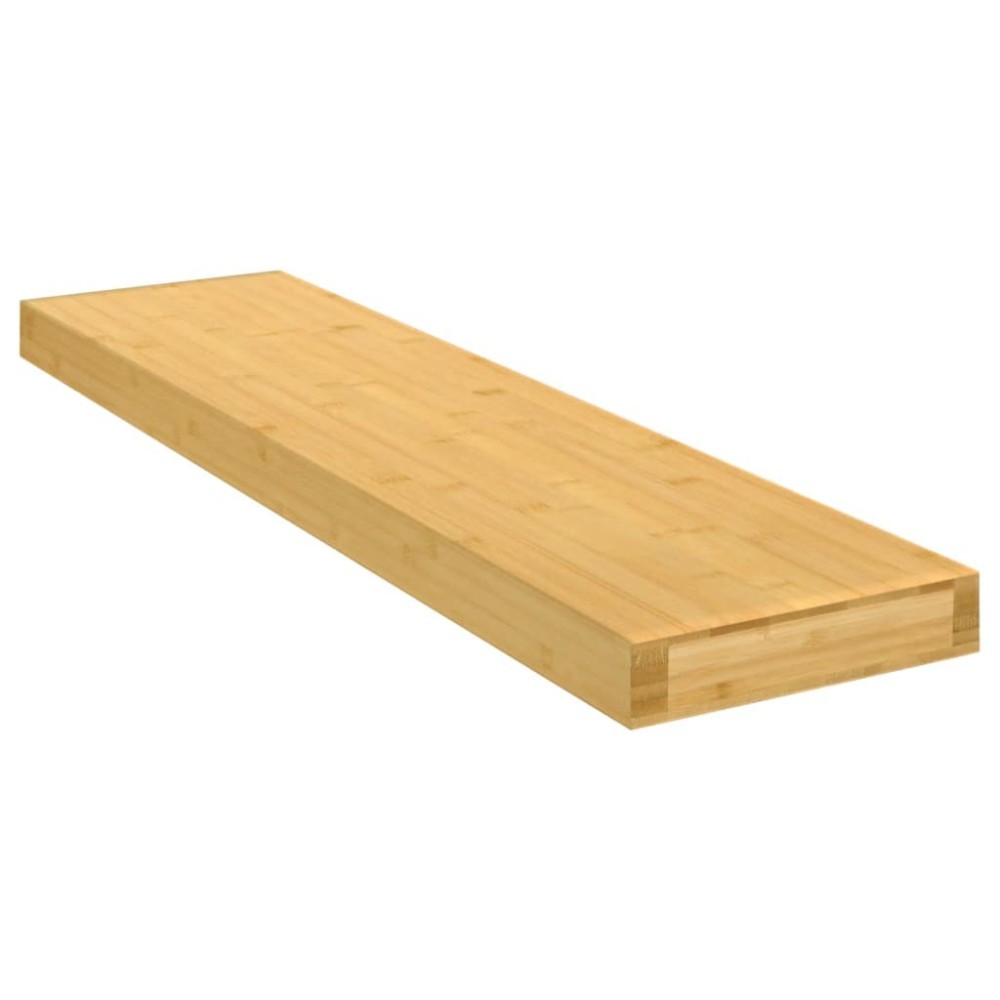 Wall Shelf 100x20x4 cm Bamboo