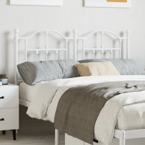 Metal Headboard White 150 cm