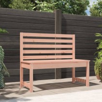 Garden Bench Black 109 cm Solid Wood Pine