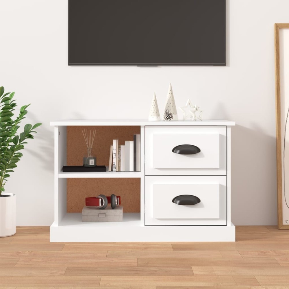TV-Schrank Weiß 102x35,5x47,5 cm Holzwerkstoff
