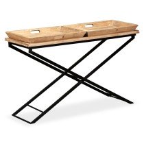 Console Table Solid Mango Wood 130x40x80 cm
