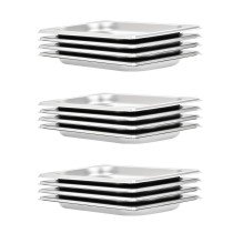 Gastronorm Containers 4 pcs GN 1/4 200 mm Stainless Steel