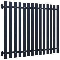 Fence Panel Anthracite 170.5x170 cm Powder-coated Steel