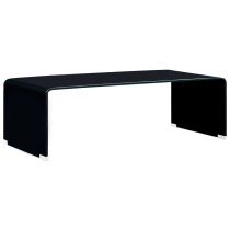 Couchtisch Schwarz 98x45x31 cm Hartglas