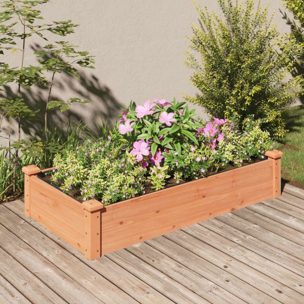 Hochbeet mit Einsatz 240x60x25 cm Massivholz Tanne